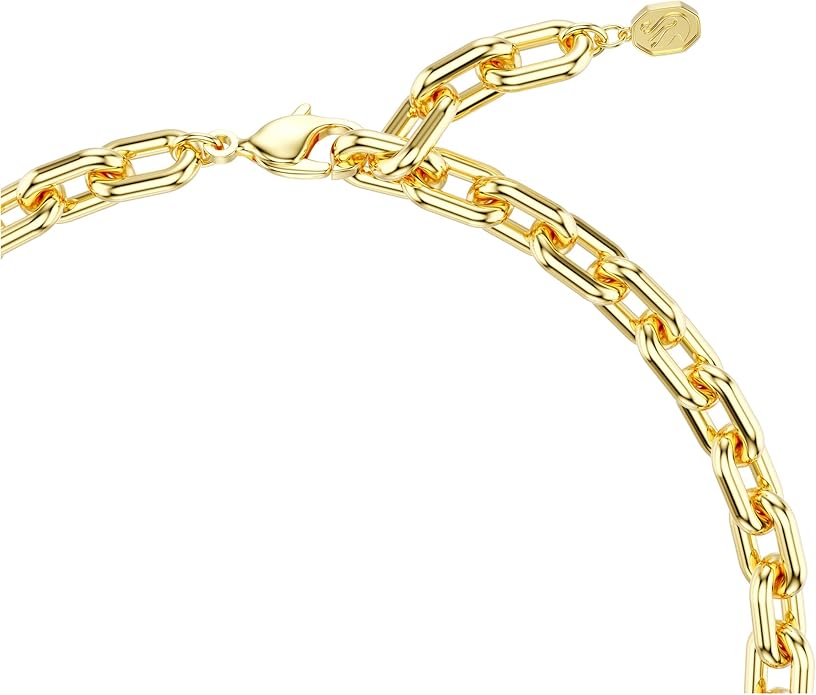 Swarovski Idyllia Necklace, Mixed cuts, Flower, Multicolored, Gold-Tone Finish