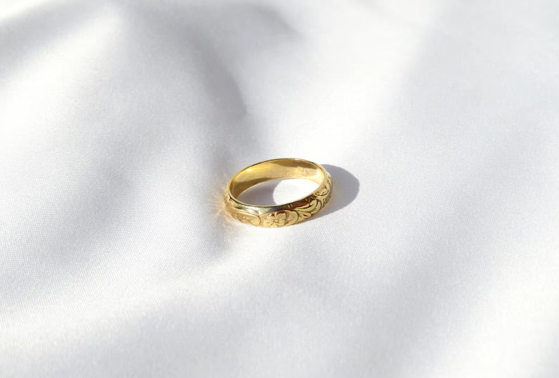 14k Gold Filled Ring, Gold Ring, Thick Gold Ring, Gold Stack Ring, Simple Gold Ring, Stacking Ring, Thick Ring, Wedding Band, Gold